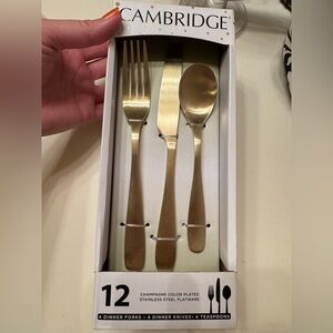 Cambridge Champagne Gold Flatware Set